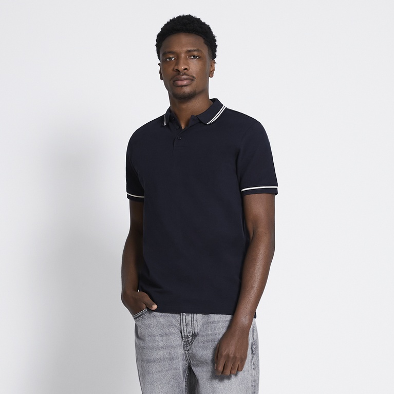 Polo shirt "Alan stripe" Navy